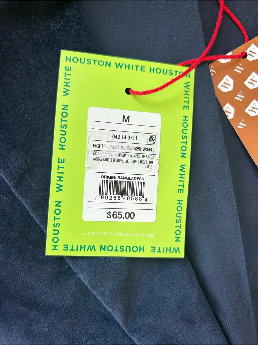 Open Box - Houston White -  Men's Velvet Blazer - Blue M Blue